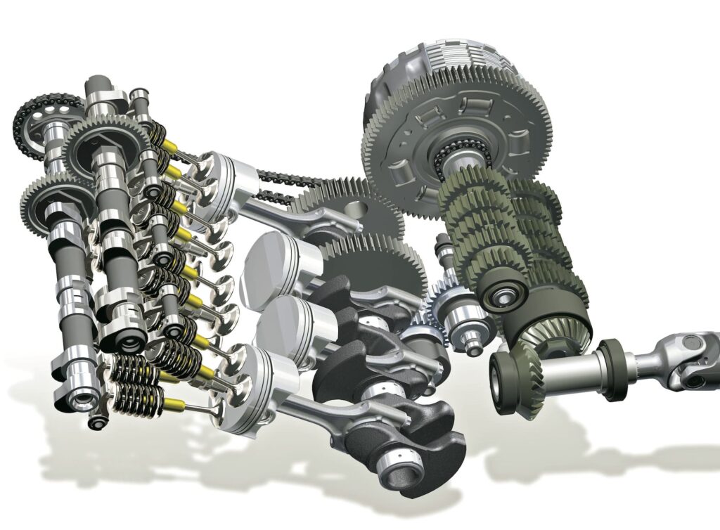BMW K 1200 S engine details valve train