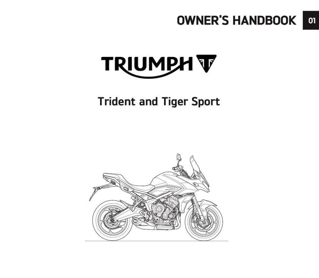 Triumph Tiger Sport 660 manual screenshot