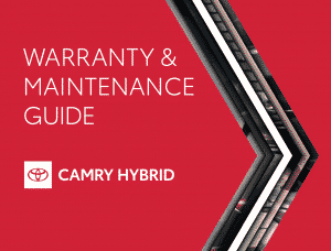 2023 TOYOTA CAMRY HYBRID MAINTENANCE SCHEDULE PDF visual data 4