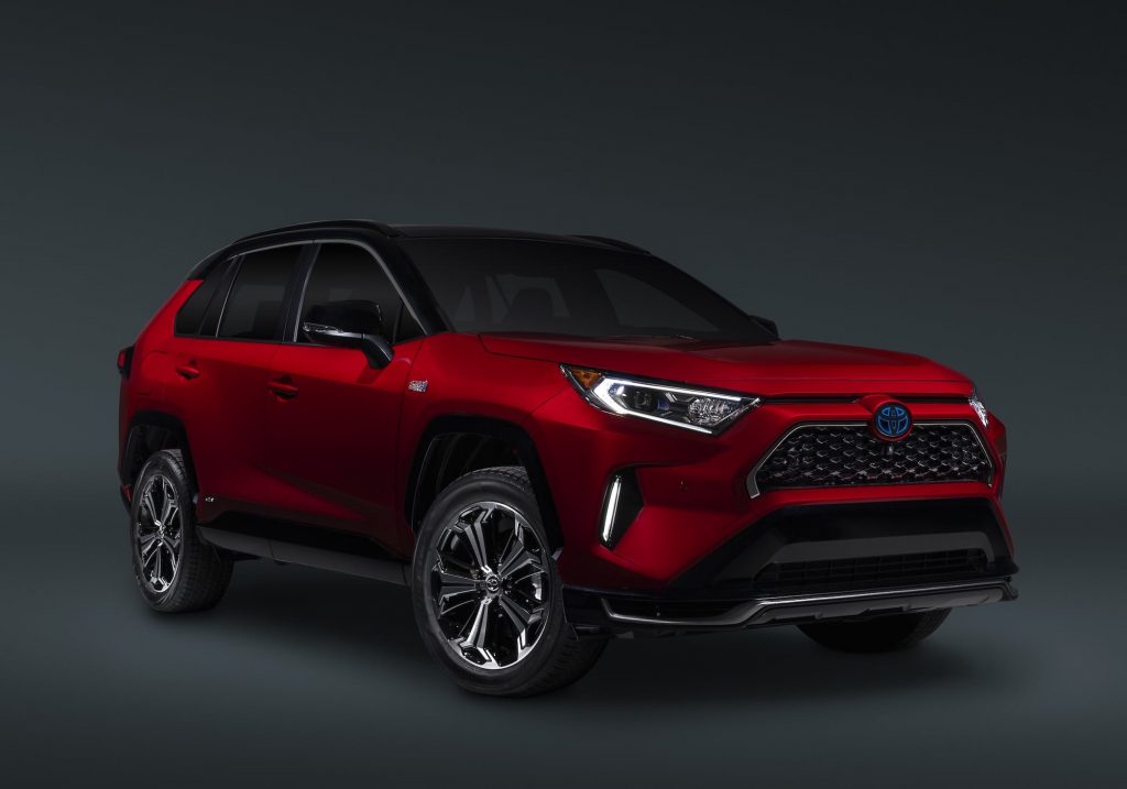 Toyota RAV4 Prime PHEV (2021+) Maintenance Schedule and Service Intervals 9 Red 2021 Toyota RAV4 Prime exterior studio
