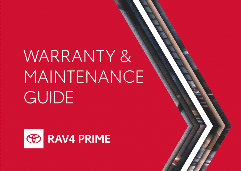 Toyota RAV4 Prime US maintenance schedule 1