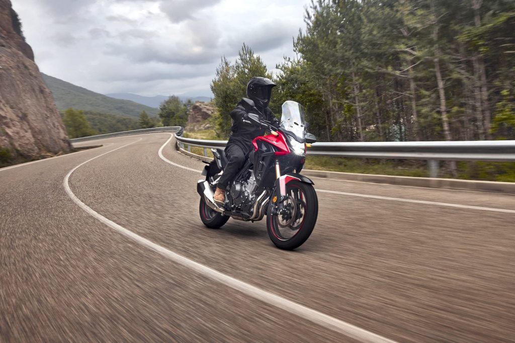 2022 Honda CB500X Action on road