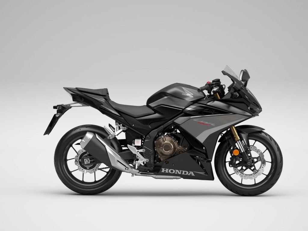 2022 Honda CBR500R Black studio RHS