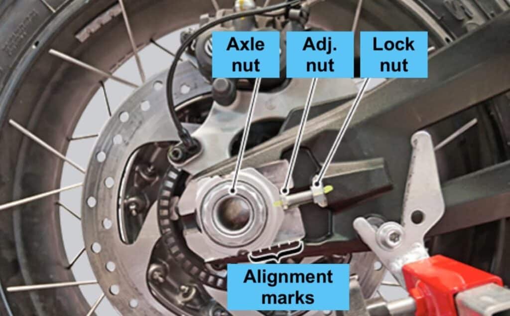 Ducati DesertX Chain Adjustment