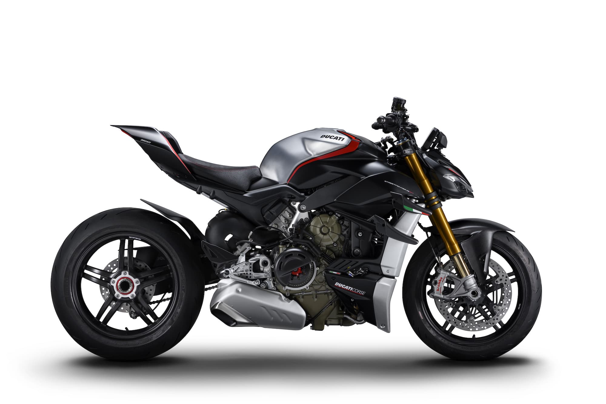 2022 Ducati Streetfighter V4 SP studio white background rhs