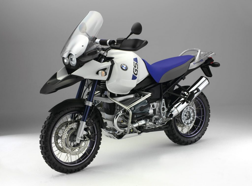 BMW R 1150 GS Adventure blue and white