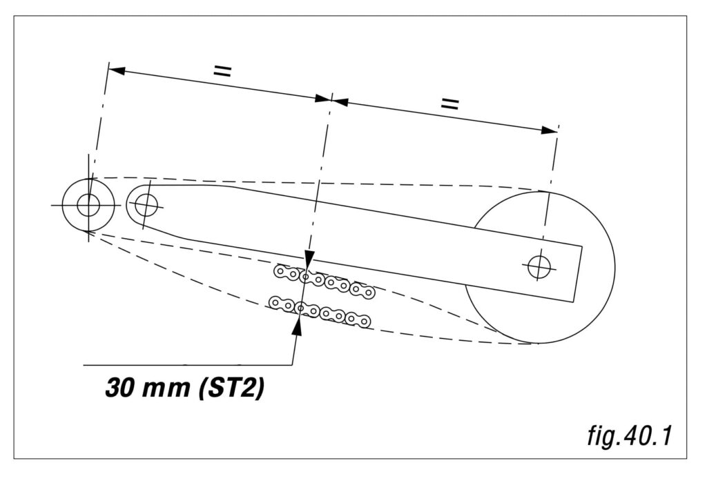 Measure chain deflection - Ducati ST2