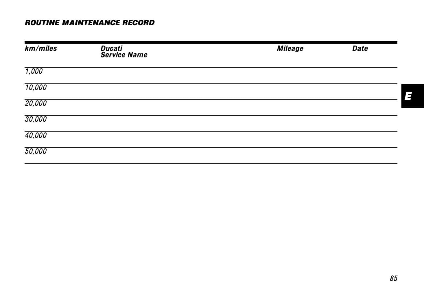 Ducati ST4 manual maintenance schedule screenshot 2