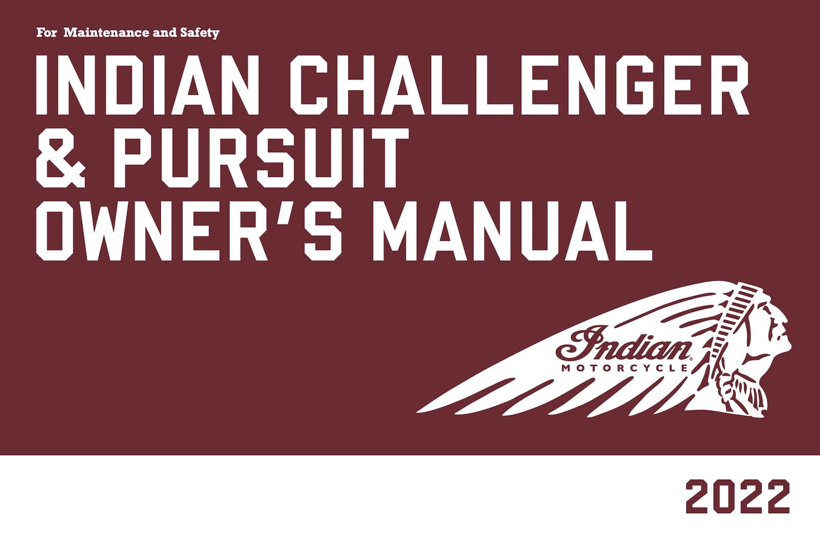 Indian Challenger maintenance schedule cover