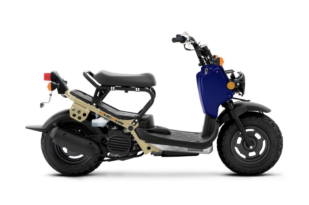 2022 Honda Ruckus Midnight Blue Tan