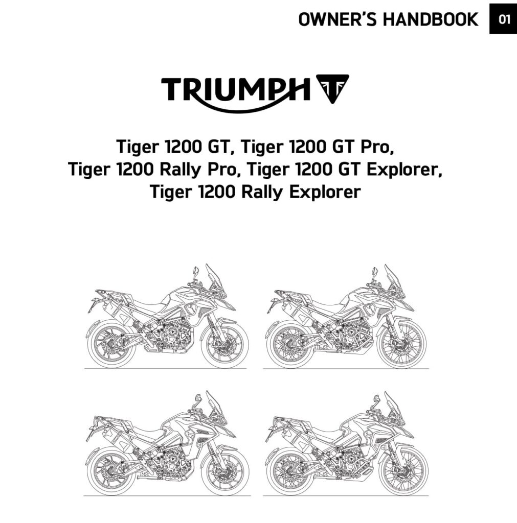 2022 Triumph Tiger 1200 manual maintenance schedule 1