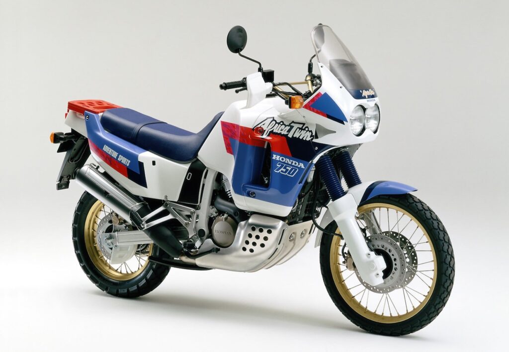 Honda XRV750 Africa Twin white blue and red