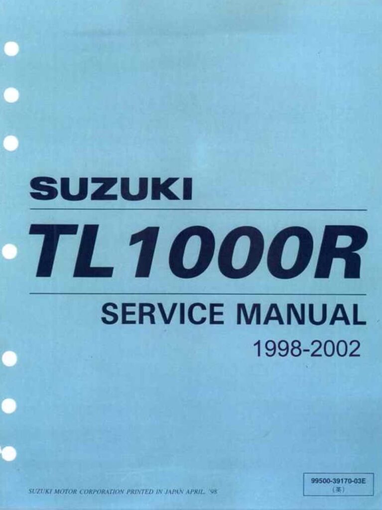 Suzuki TL1000R Maintenance Schedule from Service Manual 1