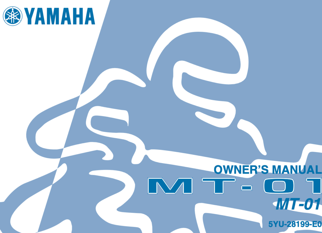 Yamaha MT-01 Owner's Manual Maintenance Schedule Cover
