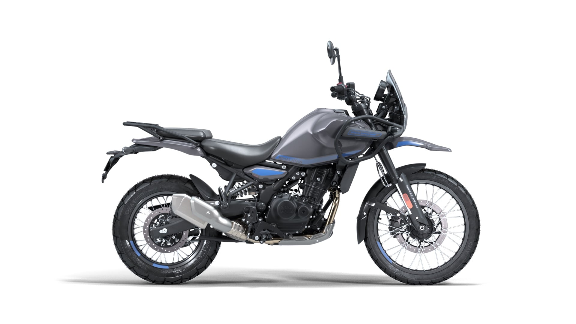 2024 Royal Enfield Himalayan 450 - Pass Variant - Slate Poppy Blue - Right Profile