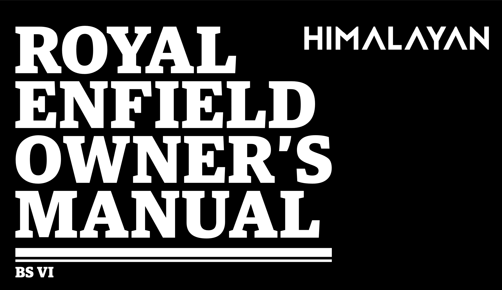 2024 Royal Enfield New Himalayan 450 Maintenance Schedule Owners Manual cover