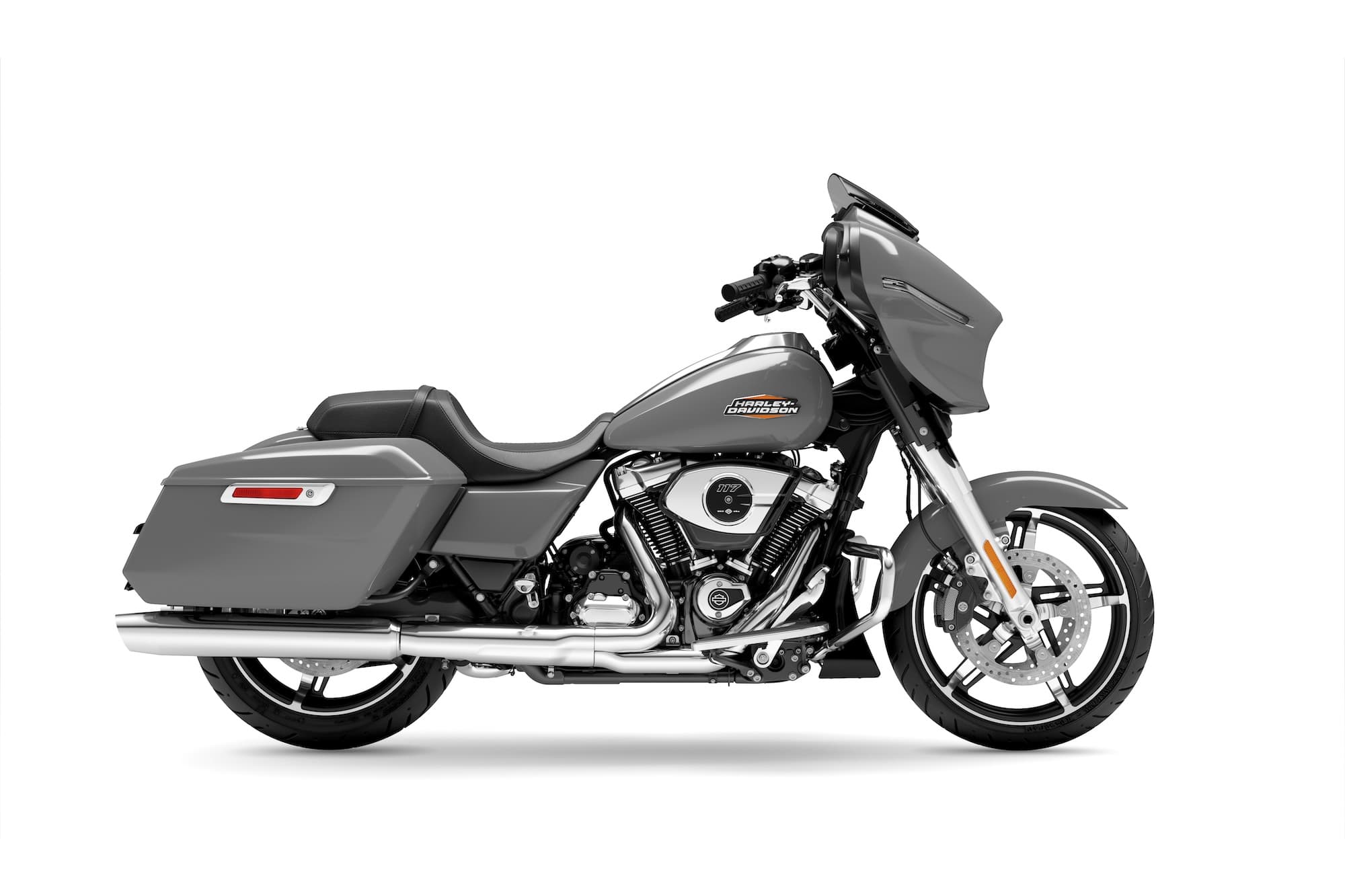 2024 Harley-Davidson Street Glide FLHX studio image rhs billiard gray chrome