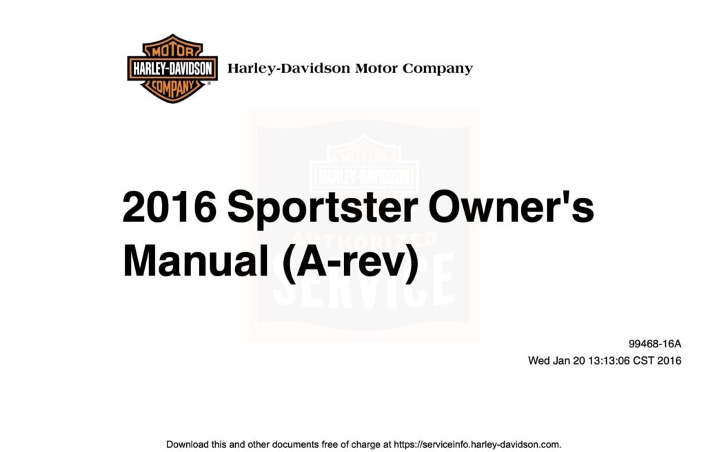 Harley-Davidson XL1200CX Roadster Maintenance Schedule 4