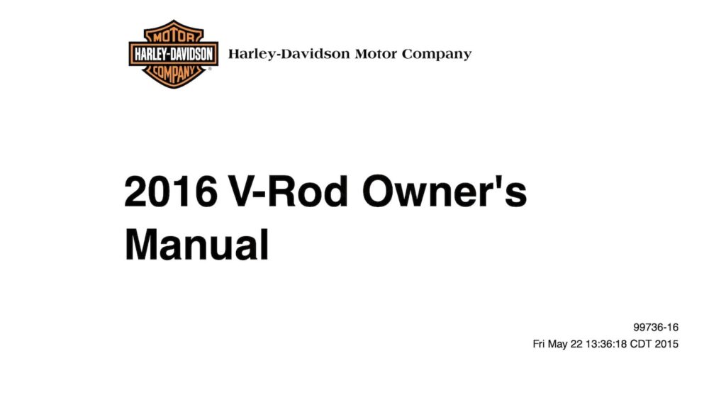 Harley-Davidson VRSCDX Night Rod Special Maintenance Schedule Data 1