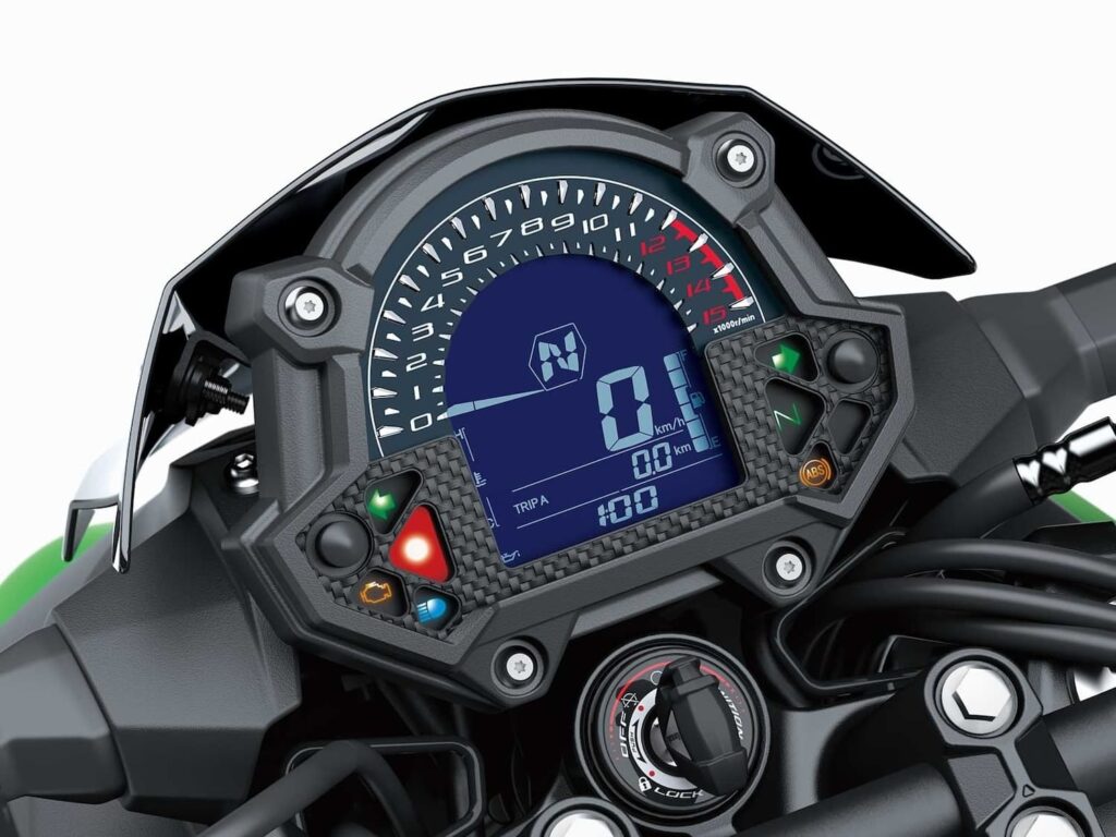 Kawasaki Z400 gauges and redline