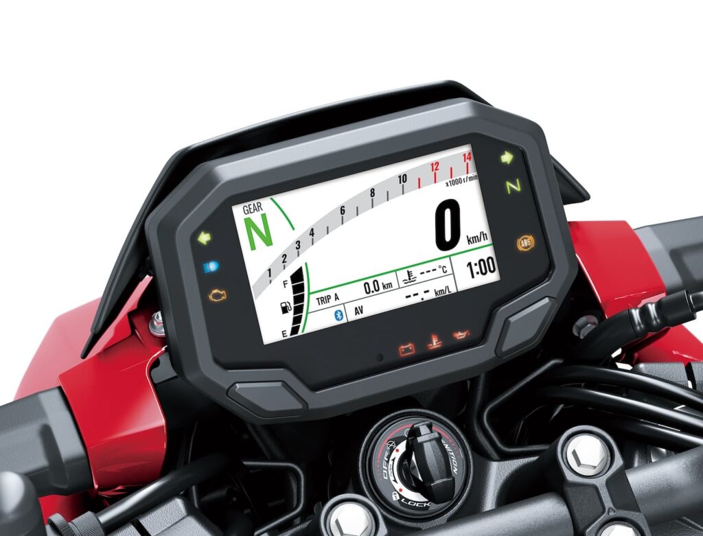 Kawasaki Z500 gauges and redline