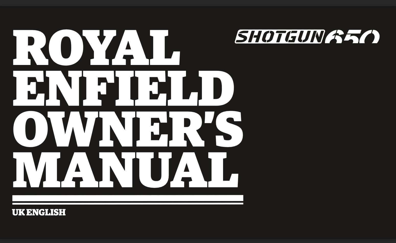Royal Enfield Shotgun 650 owner's manual maintenance schedule screenshot 1