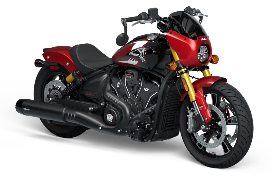 2025 Indian 101 Scout Limited — Sunset Red Metallic