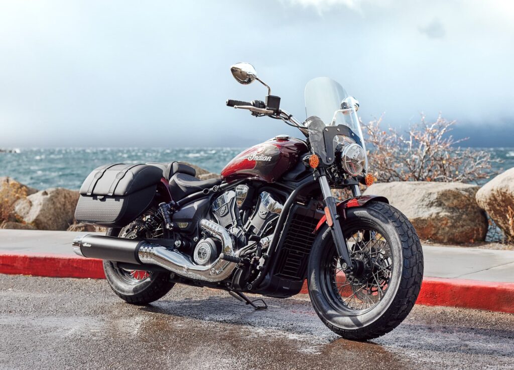 2025 Indian Super Scout 1250 RHS 3-4 static on road