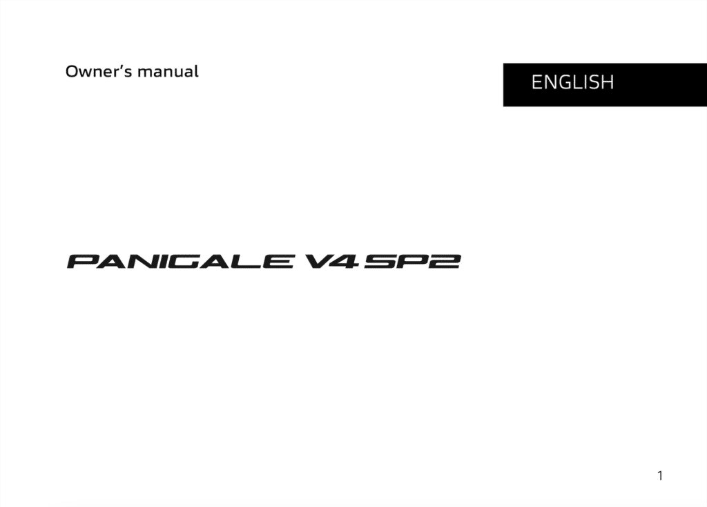 Ducati Panigale V4 SP2 Maintenance Schedule Screenshots from Manual 1