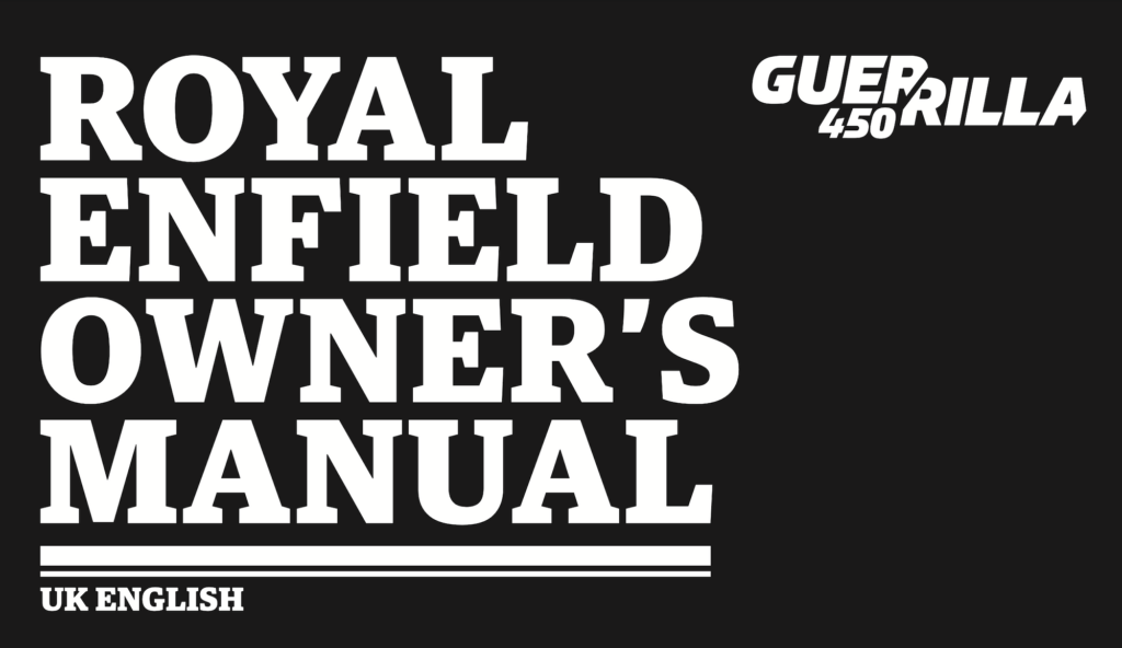 Royal Enfield Guerrilla 450 Maintenance Schedule Screenshots from UK Manual