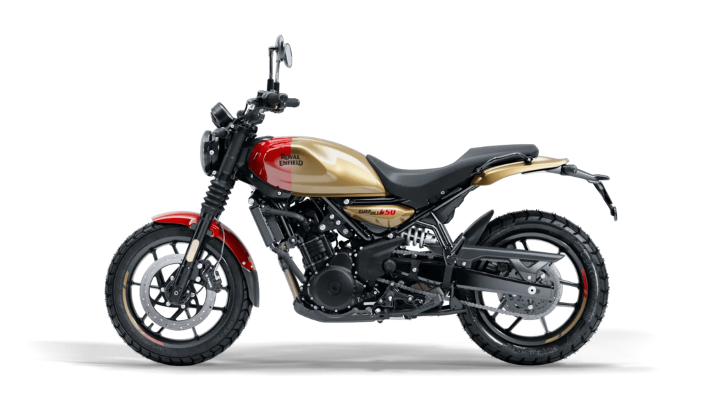Royal Enfield Guerrilla 450 gold dip 2