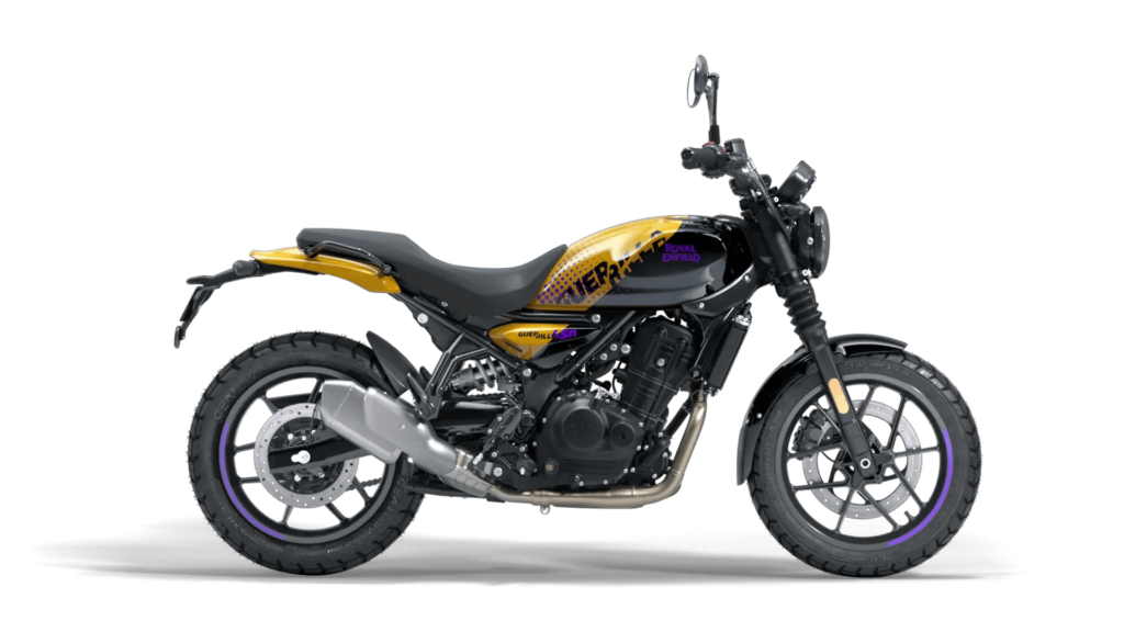 Royal Enfield Guerrilla 450 yellow ribbon