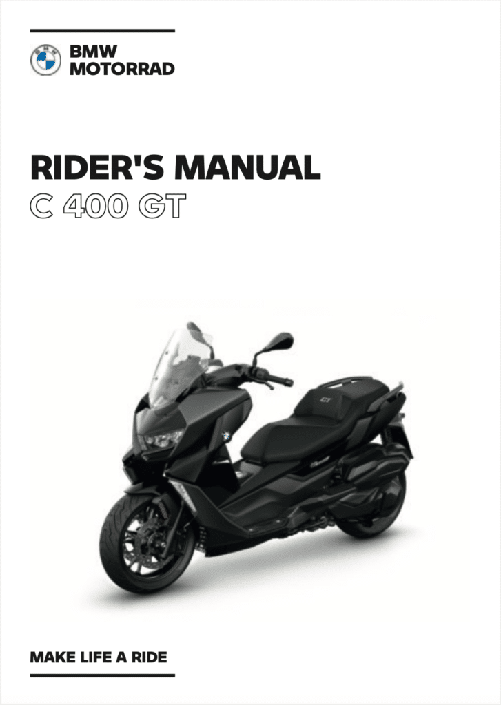 BMW C 400 GT C 400 X Manual Maintenance Schedule Screenshots