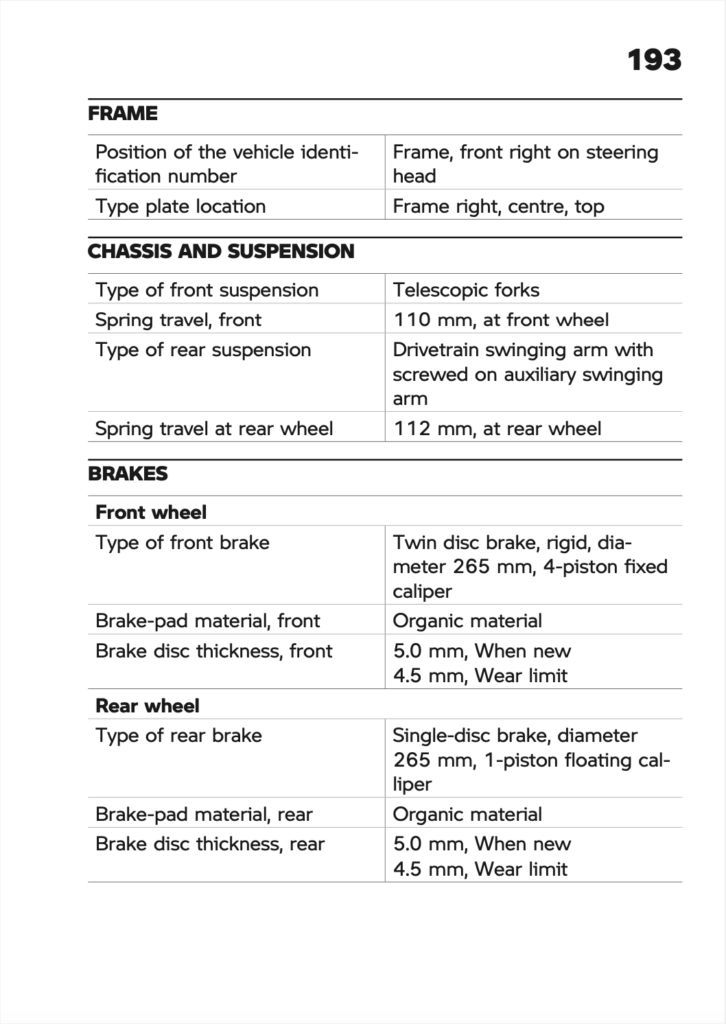 BMW C 400 GT C 400 X Manual Maintenance Schedule Screenshots