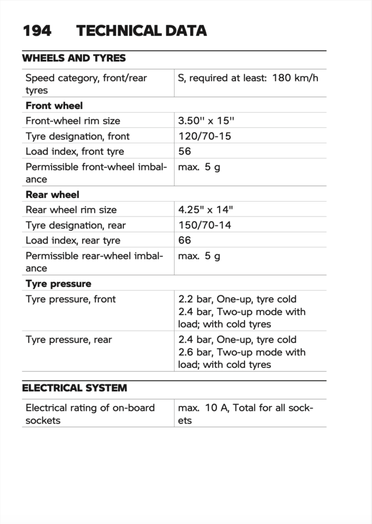 BMW C 400 GT C 400 X Manual Maintenance Schedule Screenshots