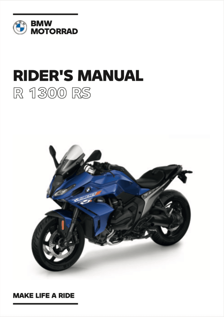 BMW R 1300 RS Manual Maintenance Schedule Screenshots