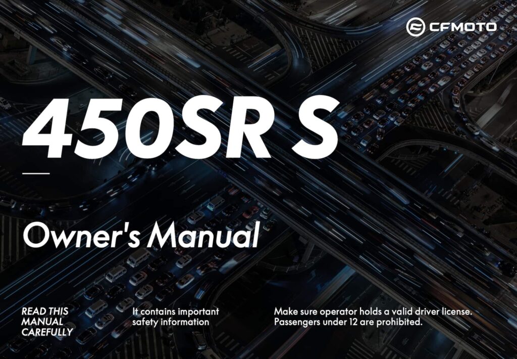 CFMOTO 450SR-S Manual Maintenance Schedule Screenshots