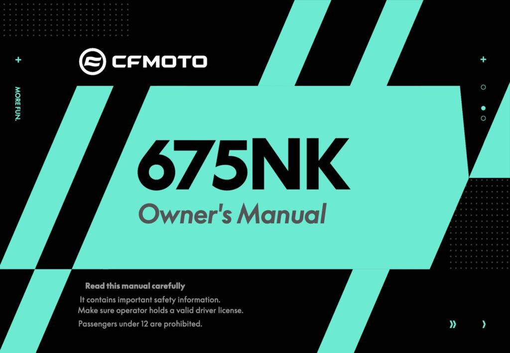 CFMOTO 675 NK Manual Maintenance Schedule Screenshots