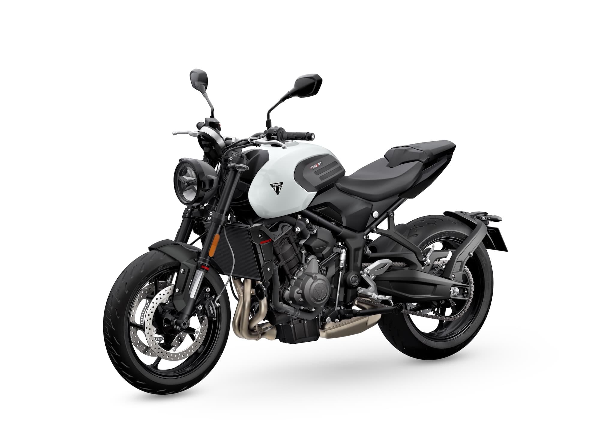 2026 Triumph Trident 660 in Snowdonia White, front-left view
