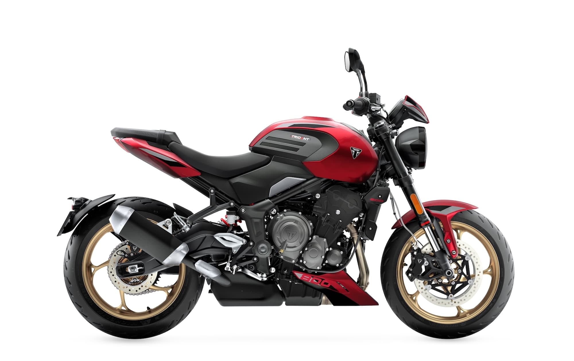2026 Triumph Trident 800 in Carnival Red, right side