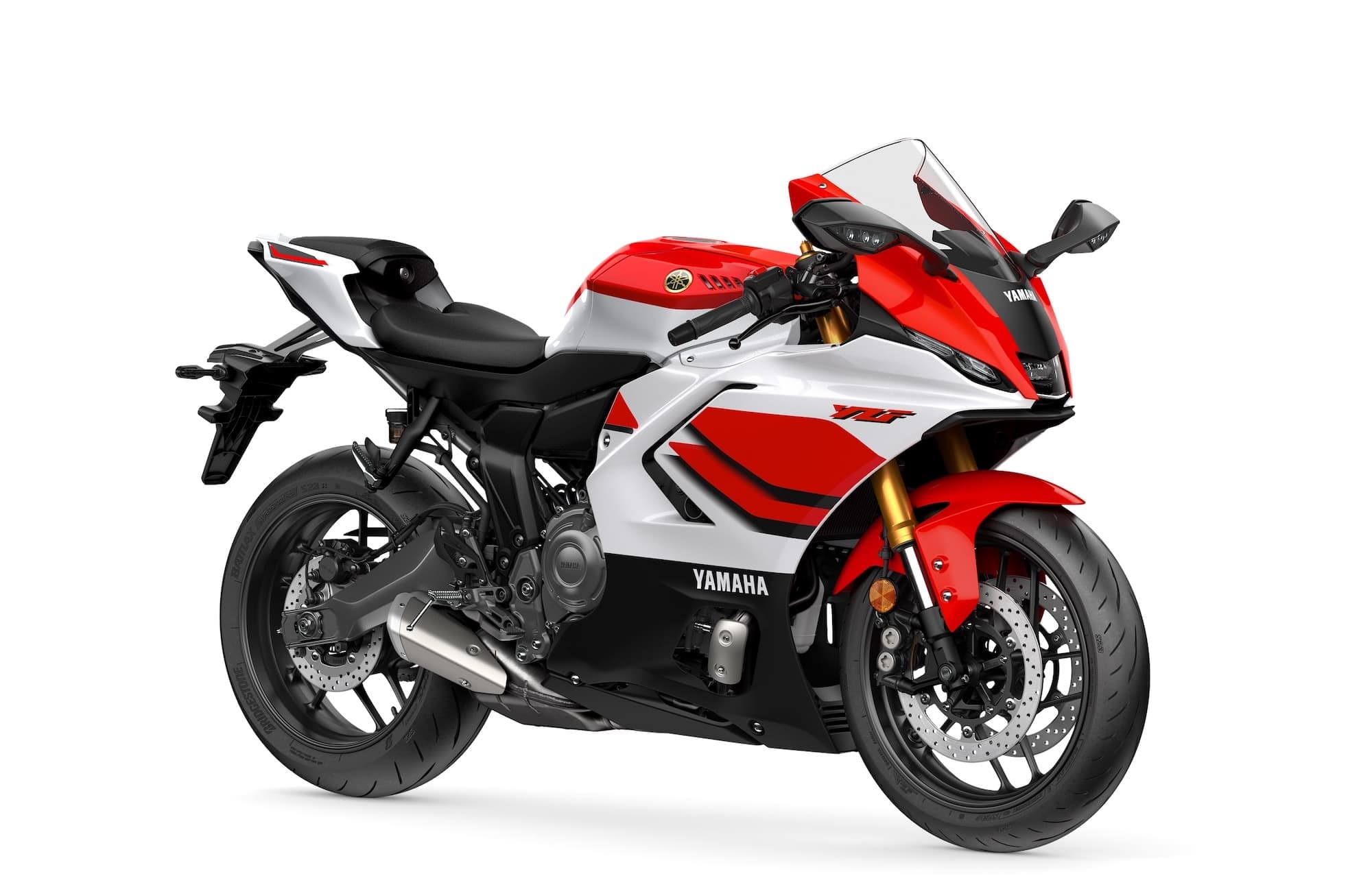 Yamaha YZF-R7 (2022+) Maintenance Schedule and Service Intervals 2 2026 Yamaha YZF-R7 70th Anniversary Edition in red and white